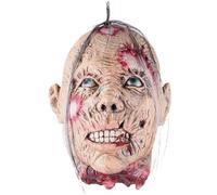 CNAFGBGG Severed Head Prop Hanging Halloween Props Life-Size Bloody Fake Head Latex Scary Stuff for Halloween Party Indoor, Bar, Haunted House Decor, Style2..