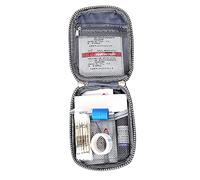 CNAFGBGG Travel First Aid Kit Pouch Empty Mini Pill Storage Bag Emergency Box for Camping Hiking Sky Blue.