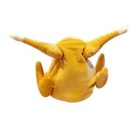 CNAFGBGG Turkey Hat Singing Leg Swinging Free Size Adjustable Plush Roasted Chicken Hat Battery Powered 2 Mode Funny Hats for Halloween Thanksgiving, No Battery ..
