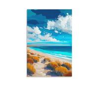 CNAHEIZ Kangaroo Island Australia Vintage Watercolor Canvas Wall Art