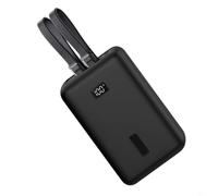 CNANRNANC 1 Pack Silicone Protective Case For Anker Zolo Power Bank 2025 20000Mah 45W/30W, Shockproof Cover With Lanyard Hole For Travel Outdoor, Black(Black)