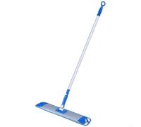 CNANRNANC 1 Set Aluminum Alloy Flat Dust Mop With Sliding Plate Squeeze, Superfine Microfiber Head, 360° Rotating Handle, Ergonomic Grip, For And Hotel Cleaning(G)