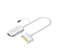 CNANRNANC 1 X Argb Lighting Controller 5V 3-Pin Hub For Sata Power, Manual Mode Switch For Pc Case Fans Led Strips, Abs Material Black 41Cm Cable For Gaming Setup(white controller)