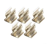 CNANRNANC 10 Pack Narrow Base Spring Terry Clips, Open Type Manganese Steel Tool Holders In Multiple Sizes For Storing Tools, Brooms, Brushes And Rakes In Garages, Sheds,(6mm)