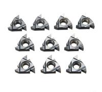 CNANRNANC 10Pcs 6Mm 16Er Ag55 Carbide Threading Inserts For Cnc Lathe Turning, High Grip Indexable Blades For Semi-Finishing And Finishing In Industrial Metalworking Applications