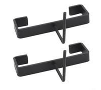 CNANRNANC 2 PCS Fence Panel Brackets, Aluminum Concrete Fence Post Clip For 4 Inch Posts Security Bracket To Mount Growth Bags Half Moon Baskets And Hose Reels(2 PCS)