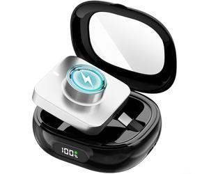 CNANRNANC 2000Mah Portable Charging Case With Digital Display And Safety Protection For Oura For Ring For Gen 4 Compact Travel Accessory For Sleep(Black)