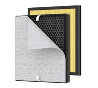 CNANRNANC 2or1 Packs PR1 Replacement Filter for Mooka PR1 Air Cleaner Purifier, H13 True HEPA Filter with Washable Pre Filter for large Home,Pets Dander Hair(Yellow 2+6)