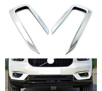 CNANRNANC 2Pcs Front Fog Light Lamp Decor Frame Cover Trim Abs Chrome Smooth Finish For Volvo Xc40 2018-2022, Left Right Front Placement, Suitable For Exterior Styling Enthusiasts