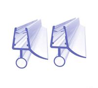 CNANRNANC 2pcs Replacement Seal Strips 50cm For Shower Doors, Shower Door Sealing Strip Water Deflector Fits 6/8/10/12mm Glass Thickness Stops Water Leaks(2pcs 8mm)