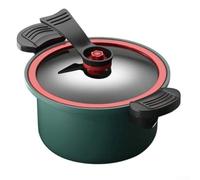 CNANRNANC 3.5L Pressure Slow Cooker Non-Stick Soup Pot Aluminum Cookware Kitchen Cooking Stew Pot With Heat Resistant Handle(Blue)