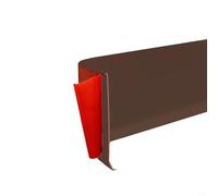 CNANRNANC 3 Metres Soft Skirting Board, Soft PVC Skirting, Plastic Skirting, Waterproof Skirting Board for Kitchen and Bathroom (Dark Brown)