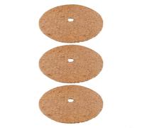 CNANRNANC 3 Pack Coconut Coir Mulching Discs 20-60Cm Thick Liners For Control And Soil Moisture Retention In Gardens, Balconies, Living Rooms(46cm)