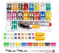 CNANRNANC 304Pcs Car Fuses Assortment Kit, Automotive Blade Fuse Assortment Kit 2-35A Medium Mini Small Fuses With Circuit Tester Storage Box