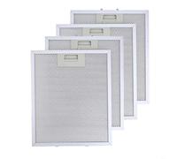 CNANRNANC 4PCS Cooker Hood Extractor Fan Vent Metal Aluminum Mesh Grease Filters 300 X 250mm For RANGEMASTER Cooker Hood Metal Filter for Various Cooker Hood Brands(4PCS)