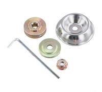 CNANRNANC 5 Piece Metal Gear Nut Kit Lawn Mower Parts Brush Cutter Accessories Replacement Components Silver Yellow Outdoor