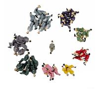 CNANRNANC 50 Pack 1:32 Seated Plastic Figurines for HO OO Scale Train Sets Model Making Diorama Building Kits Architectural Displays Mixed Gender Crowd