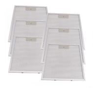 CNANRNANC 6 PCS Cooker Hood Extractor Fan Vent Aluminum Mesh Grease Filters 2PCS For RANGEMASTER Cooker Hood Metal Filter 300 X 250mm for Various Cooker Hood Brands(6 PCS)