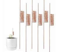 CNANRNANC 6 Pieces Copper Electroculture Garden Stakes for Boosting Plant Growth Improving Soil Energy and Sustainable Gardening(B)