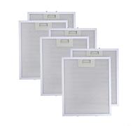 CNANRNANC 6PCS Cooker Hood Extractor Fan Vent Metal Aluminum Mesh Grease Filters 300 X 250mm For RANGEMASTER Cooker Hood Metal Filter for Various Cooker Hood Brands(6PCS)