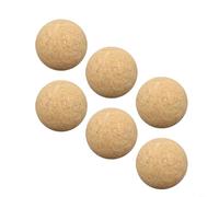 CNANRNANC 6Pcs Natural Cork Wood Foosball Replacement Balls 36Mm 40Mm 45Mm 50Mm For Table Soccer Game Play Indoor Recreation(36mm Cork Ball)