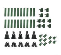CNANRNANC 70Pcs Rotatable Plant Connector Clips, Adjustable Garden Trellis Support Buckles For Tomato Grape Vine Greenhouse Frame Building, 11Mm Plastic Joint