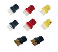 CNANRNANC 8 Pack Nylon And Brass Wire Brush Nozzles For Steam Cleaners SC1 SC2 CTK10 SC3 SC4 SC5 SC7, Cleaning Tools For Kitchen Oven Bathroom for tile Grout
