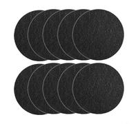 CNANRNANC 8Pcs Circular Activated Carbon Filter For Compost Container, Absorbing Bio-Bail Sheet Up To 17Cm, Kitchen Compost Bin Liner Black(Round: 165 * 65 * 10mm)
