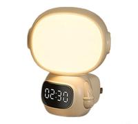 CNANRNANC Astronaut Night Light, Rechargeable Led Moon Lamp With Remote Control And Timer, Adjustable Color Temperature Digital Clock For Bedroom Nursery Baby Room Decor(2)