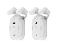 CNANRNANC Automatic Curtain Opener And Closer, For Tuya, For Zigbee,T U I Track Roman Rod Curtain Motor Automatic Curtain Robot(2 pcs Roman pole)