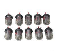 CNANRNANC Black Cap Swim Feeder 30G For Maggot Groundbait River Fishing Tackle Block End Basket Match Angler Accessories Easy Fill Plastic(10pcs)