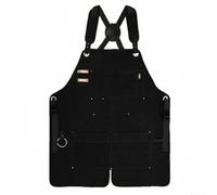 CNANRNANC Carpenter Work Apron Thick Canvas Multi-Pocket Design | Split bottom hem, enhances leg movement, improves work flexibility, prevents restriction