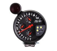 CNANRNANC Digital Inch 4-In-1 Tachometer Gauge, Rpm Shift Light, Water Temp And Oil Pressure Meter, Blue Led Backlight For Performance Cars