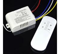 CNANRNANC Digital Wireless Rf Remote Control Switch 220V 1 2 3 Way For Lamp Light Ceiling Fan Exhaust Control(3 Way)
