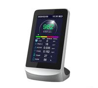 CNANRNANC DM72B Air Quality Monitor 8-in-1 Indoor Detector PM2.5 HCHO TVOC Temperature Humidity Data Storage App Control For Home Office Industrial Use