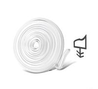 CNANRNANC Door Draft Excluder Tape 10m/20m White, Door Frame Sealing Strip For Soundproof Windproof For Impact Resistant Moisture for Window Frame, Front Doors(10M)