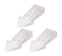 CNANRNANC Door Stop,3 PCS Adjustable Rubber Door Stops With NonSlip Base And Height Stacking For Secure Door Holding On Multiple Floor Surfaces Including Bathroom And Balcony(Transparent)