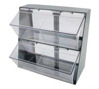 CNANRNANC Double Layer Tea Bag Storage Box, for Desktop Coffee Table An Elegant Way To Store Your Beverage Collection At Home(Ancient green)