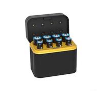 CNANRNANC Eight Slot Lithium Battery Charger Box Rechargeable 4AA 4AAA Organiser for Type-C Port with LED Indicator for Remote Controls Toys
