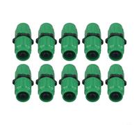 CNANRNANC Expandable Garden Hose Repair Kit With Multi-Function Connector And Clamps, Compatible With 25/50/75/100 Ft Hoses And 5/8" Or 3/4" Sizes, Green Plastic, For Outdoor(10pcs)