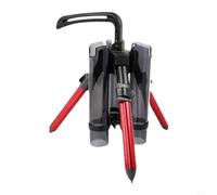 CNANRNANC Fishing Rod Holder, Portable Aluminum Alloy Tripod Stand With Adjustable Height For Stable Angling Support On Grass Bank Beach Lake River Outdoor Gear(Long style red)