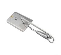 CNANRNANC Fishing Trolling Diving Board, Stainless Steel Artificial Bait Diver Plate Adjustable Depth Control Lightweight Portable Silver(3# 18.2cm/157g)