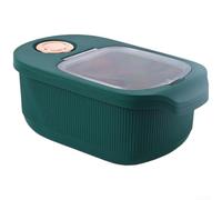 CNANRNANC Flip Top Rice Storage Container 10kg Airtight Seal(10-jin Pack, Green)