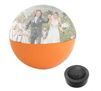CNANRNANC For Crystal Video Ball 7CM Memory-Sphere With LED Illumination For Personalized Display Of Special Memories And Celebrations(Orange)