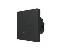 CNANRNANC For Moes For Tuya For ZigBee Smart Wall Switch With Star Ring Series, Touch Button Featuring Starry Backlit Effect, Constructed From Safe PC Material(2 Gang Black)