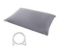 CNANRNANC Grounding Pillowcase With Silver And Organic Cotton Blend, Includes Earth Cable, Grey, 20X30In Or 20X36In, For Relaxing And Restorative Sleep At Home(20 * 30inch)