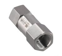 CNANRNANC Industrial Npt Check Valve 304 Stainless Steel, Non-Return Backflow Preventer For Water Fuel Air Gas Lines, Wide Temp Range -60 To 450F Silver Finish(NPT1/2)