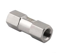 CNANRNANC Industrial Npt Check Valve 304 Stainless Steel, Non-Return Backflow Preventer For Water Fuel Air Gas Lines, Wide Temp Range -60 To 450F Silver Finish(NPT1/4)