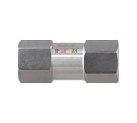 CNANRNANC Industrial Npt Check Valve 304 Stainless Steel, Non-Return Backflow Preventer For Water Fuel Air Gas Lines, Wide Temp Range -60 To 450F Silver Finish(NPT3/8)