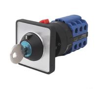 CNANRNANC Key Switch For Industrial Automation, 16A 380V With Silver Alloy Contacts, Designed For Reliable Performance In Stamping Machine Environments With Secure Key Lock